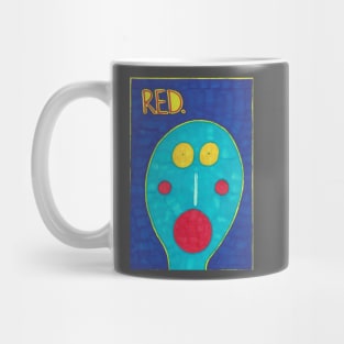 Man with Red Mouth Mug